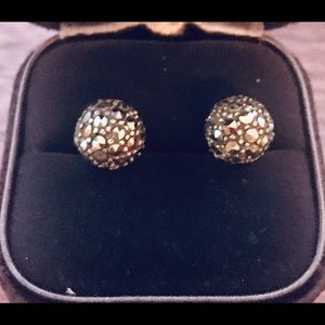 Marcasite ball earrings